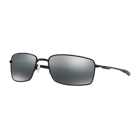 oakley square wire sunglasses black with black iridium lenses